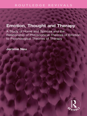cover image of Emotion, Thought and Therapy